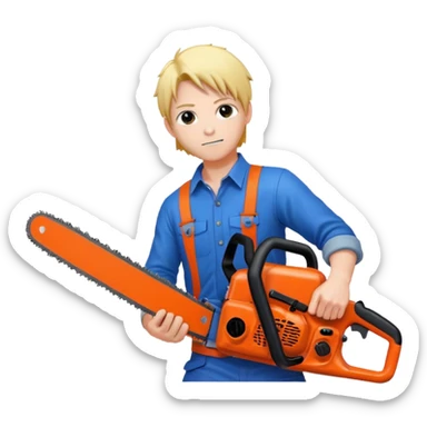 Chainsaw man anime sticker