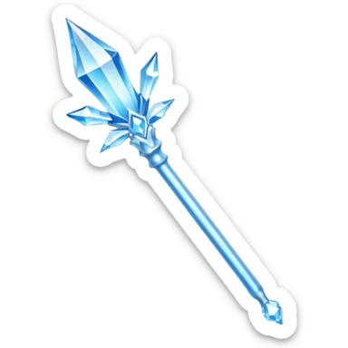 snow queen wand sticker