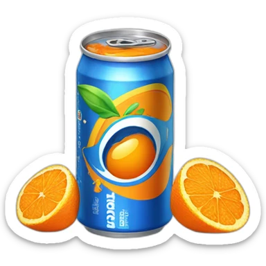 Canette de coca mélange avec du fanta sticker
