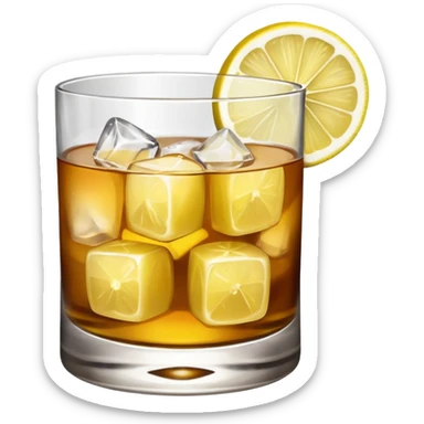 mach mir einen Whiskey sour in emoji form sticker