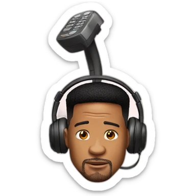 Phone on the head will smith sticker