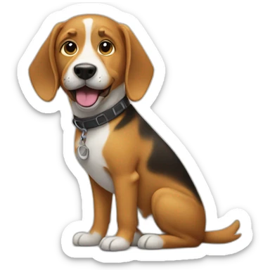 Dog with musical talent sticker