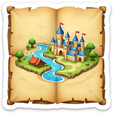 fantasy map sticker