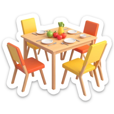 kitchen table sticker