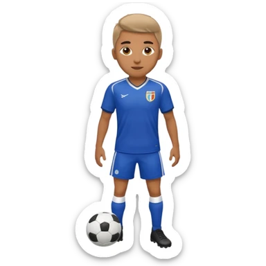 A soccer player sticker