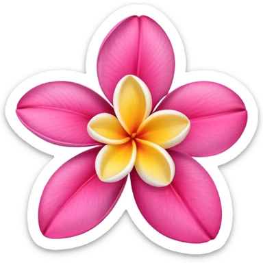 Plumeria sticker