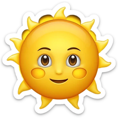 Sun in universe sticker