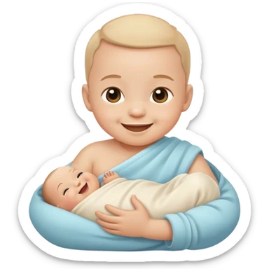 newborn baby smiling sticker