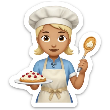 Barista frosting a pastry

 sticker