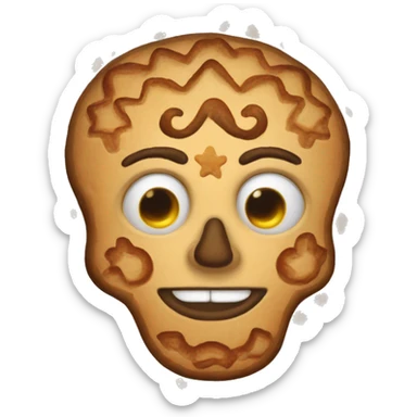 emoji pan de muerto sticker