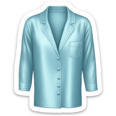 Light blue silk pajamas sticker