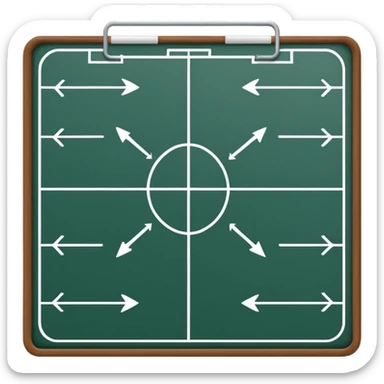 amercian football playbook formation tactics sticker