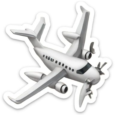 Plane over the African safari  sticker