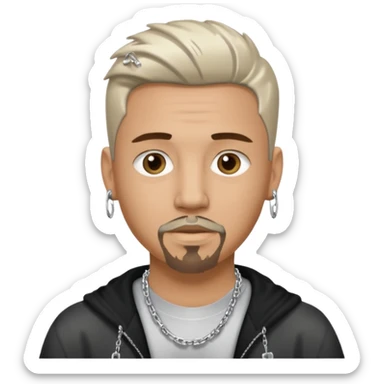 a white guy with a Y2K drip style  sticker