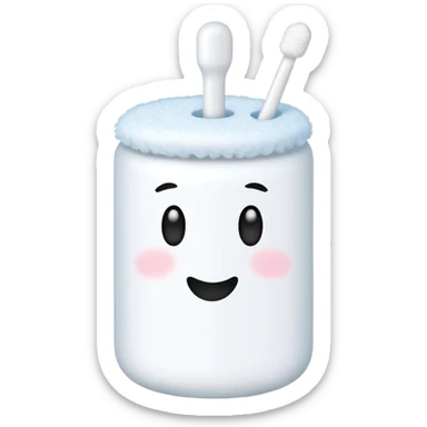 Cotton swabs sticker