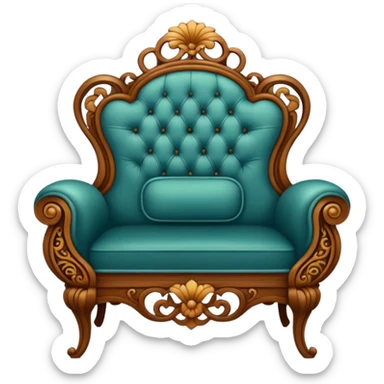 Art nouveau furniture sticker