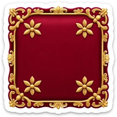 Old money vibe in dark red color sticker