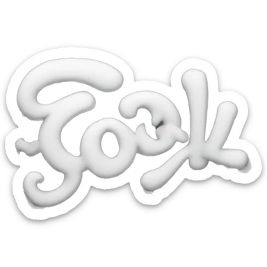 "Cool" written in Smoke Lettering sticker