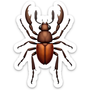 a stag beetle sticker
