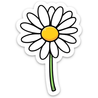 Daisy sticker