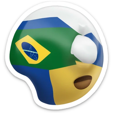 Badeira de Minas gerais e bandeira do Brasil  sticker