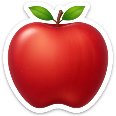 Juice Box RED Apple sticker