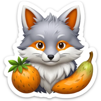 Blox fruits kitsune fruit, gray fur sticker
