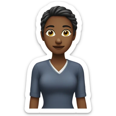 ragazza mora  sticker