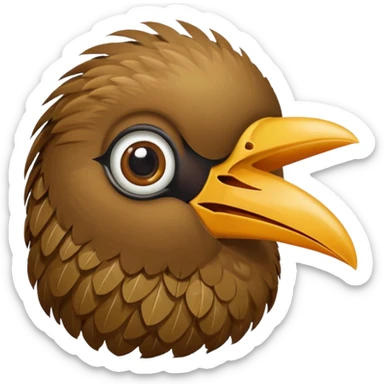 kiwi bird ai agent with calling sticker