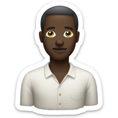 Black Ghanaian man sticker