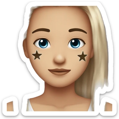 You draw stars around my scars  sticker