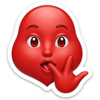 Heart blowing a kiss sticker