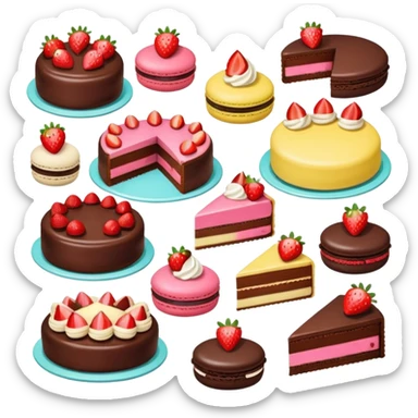 buffet desserts sticker