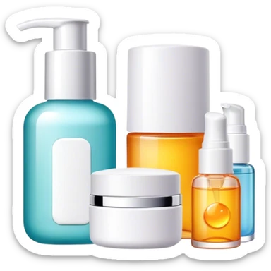 Skincare sticker
