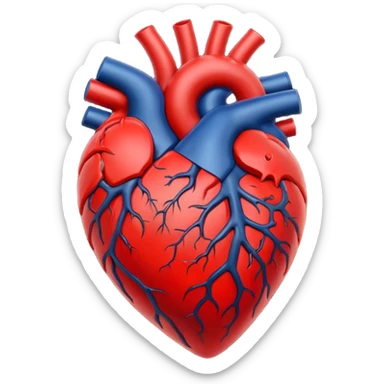 Toxic red Heart
 sticker