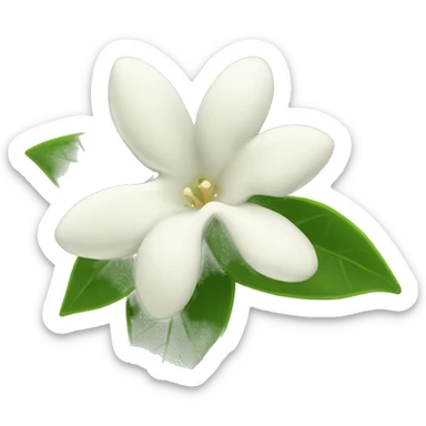 Night Jasmine flower sticker