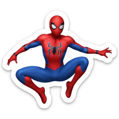 Spider-Man shark dinosaur sticker