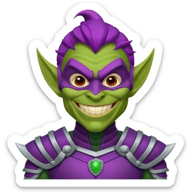 Spiderman's Green goblin classic sticker