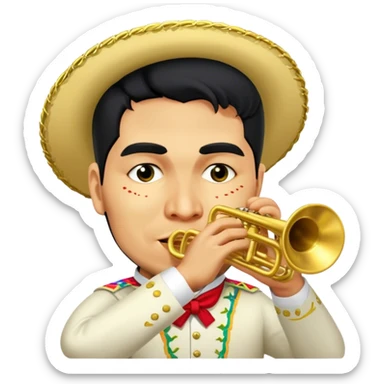 Mariachi Trumpet Player sticker