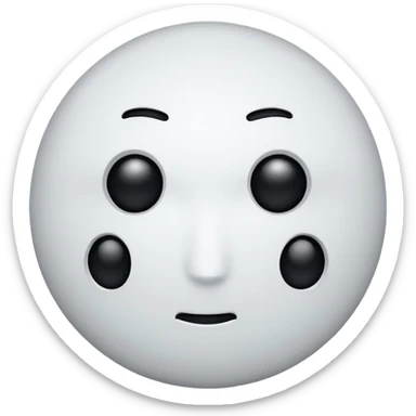 Die one face up sticker