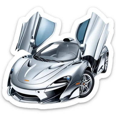 sorayama mclaren car crash sticker