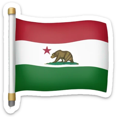california flag sticker