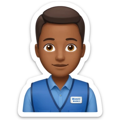 Walmart worker odp sticker