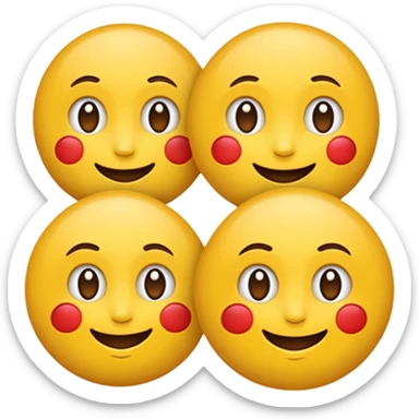 Emoji rond et jaune qui regarde à gauche sticker