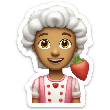 Strawberry shortcake ( food ) sticker