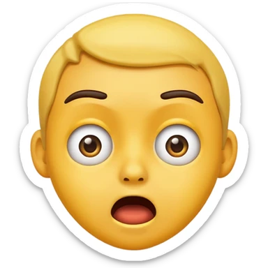 Shocking face mamoji animated sticker