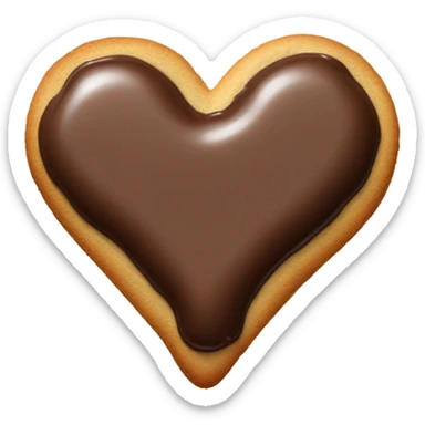 cookie heart with semi sticker