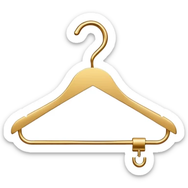 fashion company logo with a stylish clothing hanger sticker