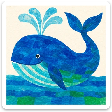 Eric carle whale sticker