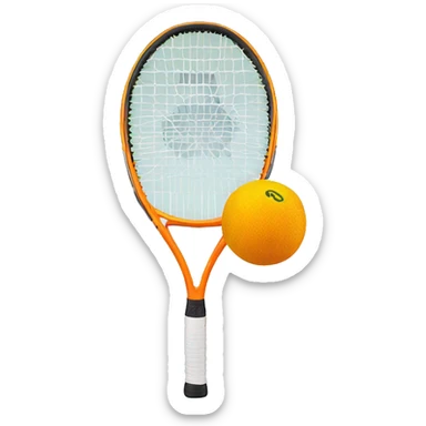 Squash racket and ball dunlop sticker